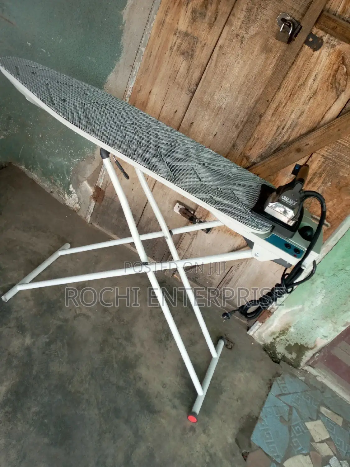 Finishing Table, Industrial Iron, Ironing Board