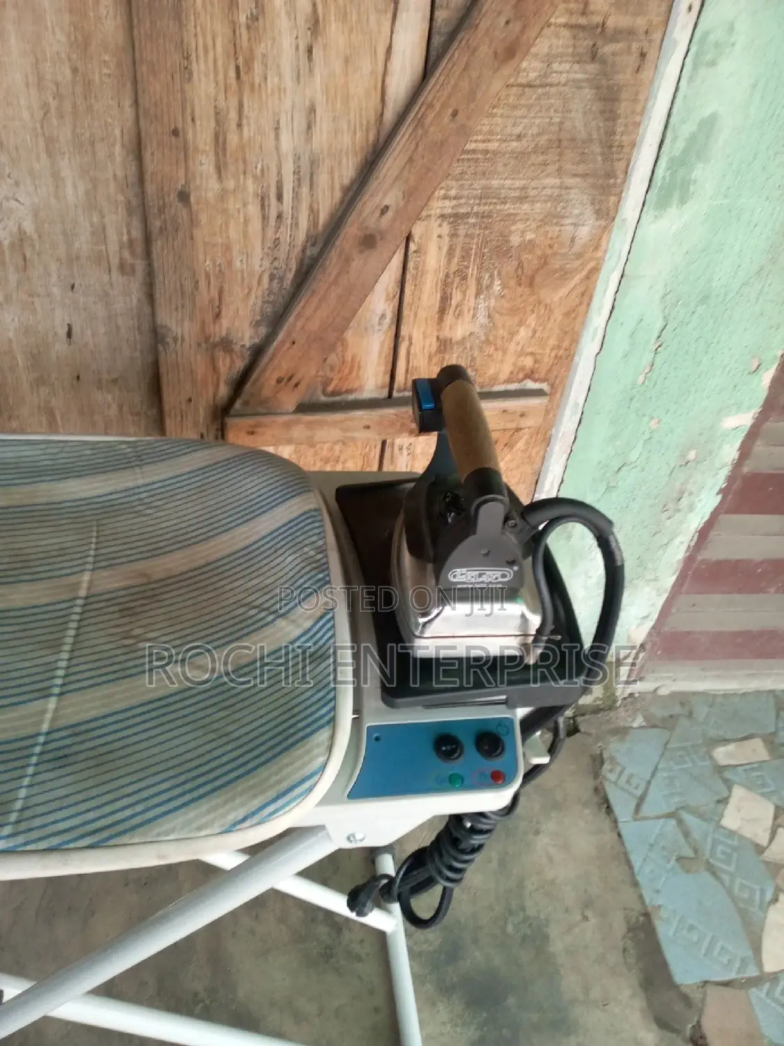 Finishing Table, Industrial Iron, Ironing Board