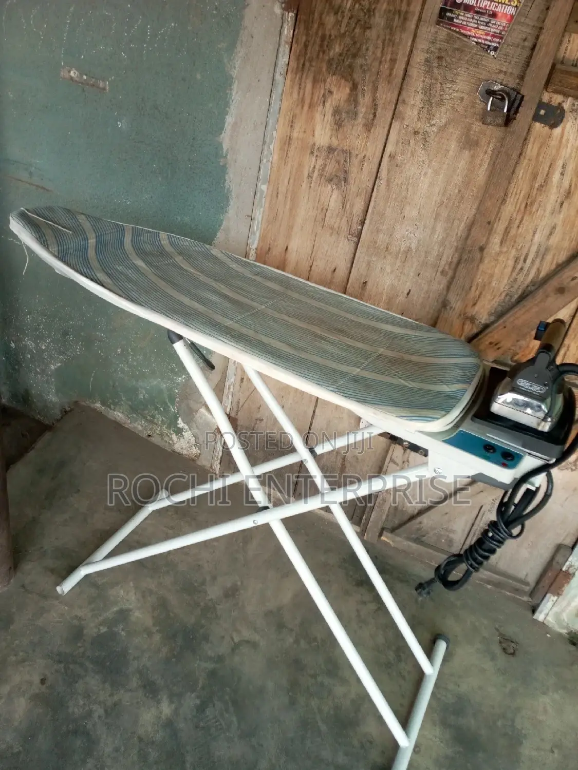 Finishing Table, Industrial Iron, Ironing Board