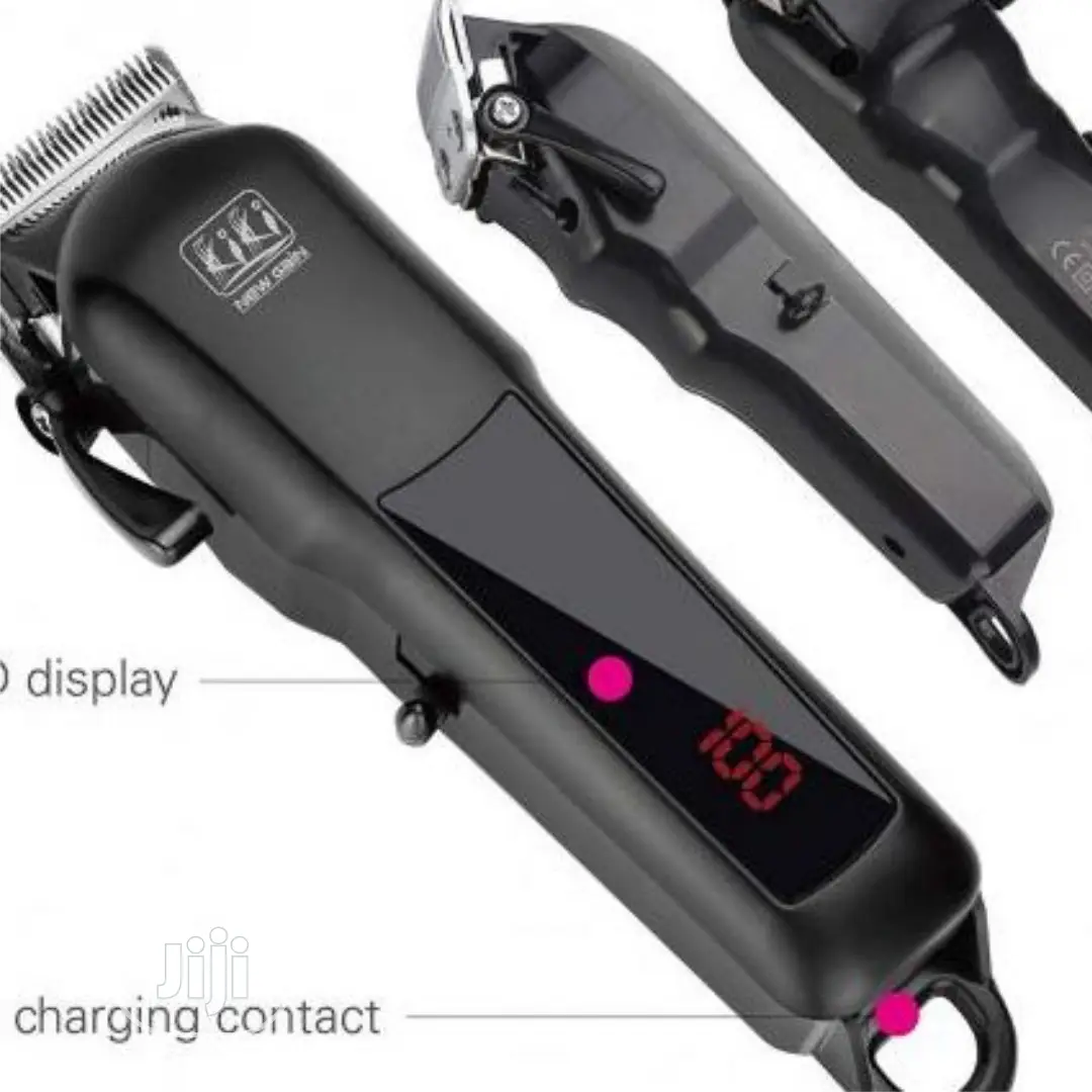 Kiki New Gain Rechargeable Hair Clipper With Battery Led