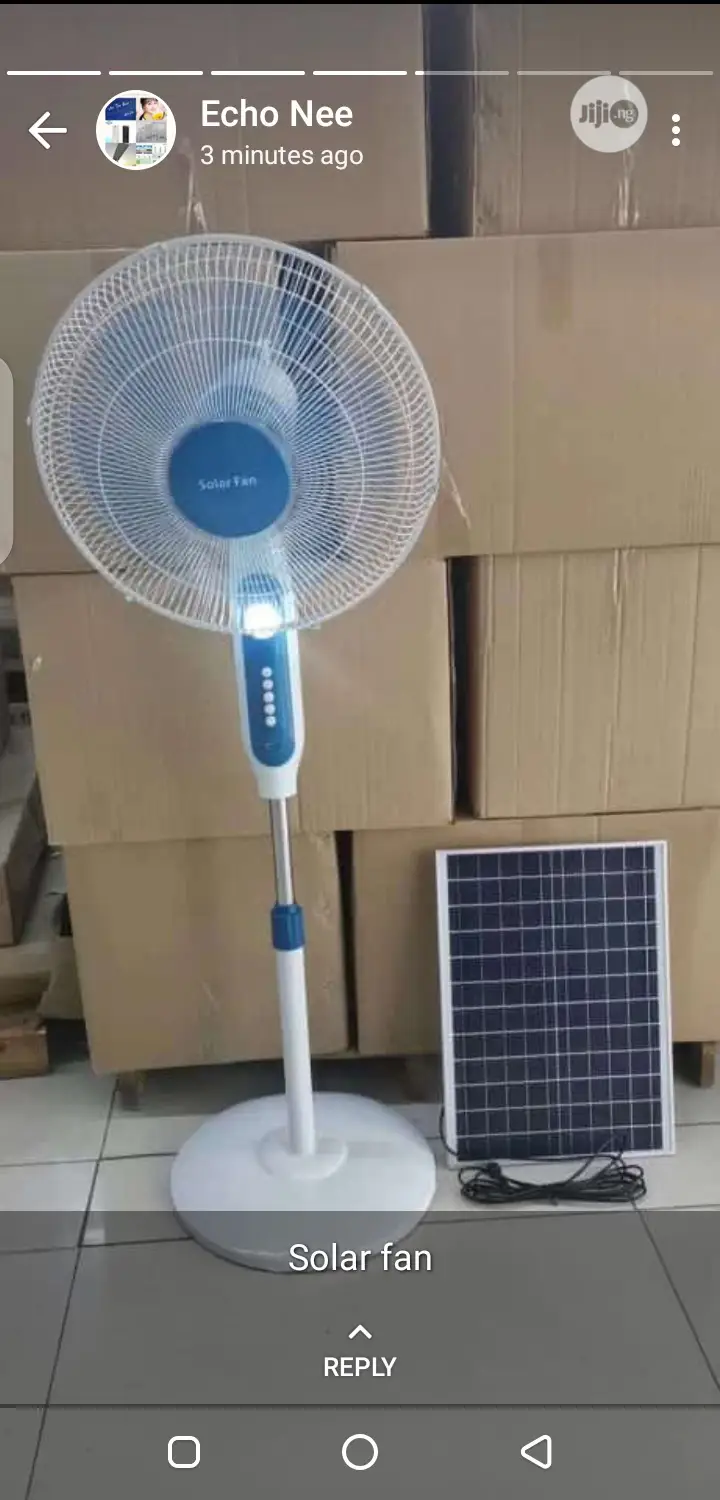Solar Standing Fan 16 Inches