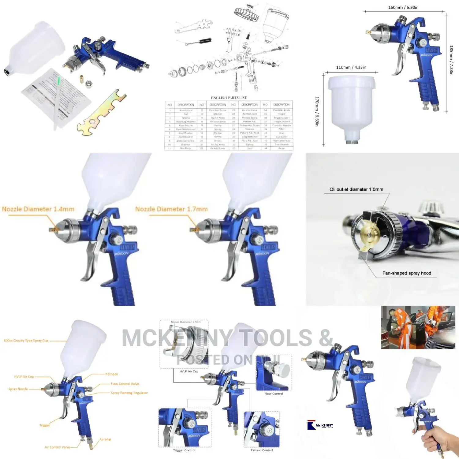 Air Spray Gun Paint Sprayer Car Furni Painting Spray Gun