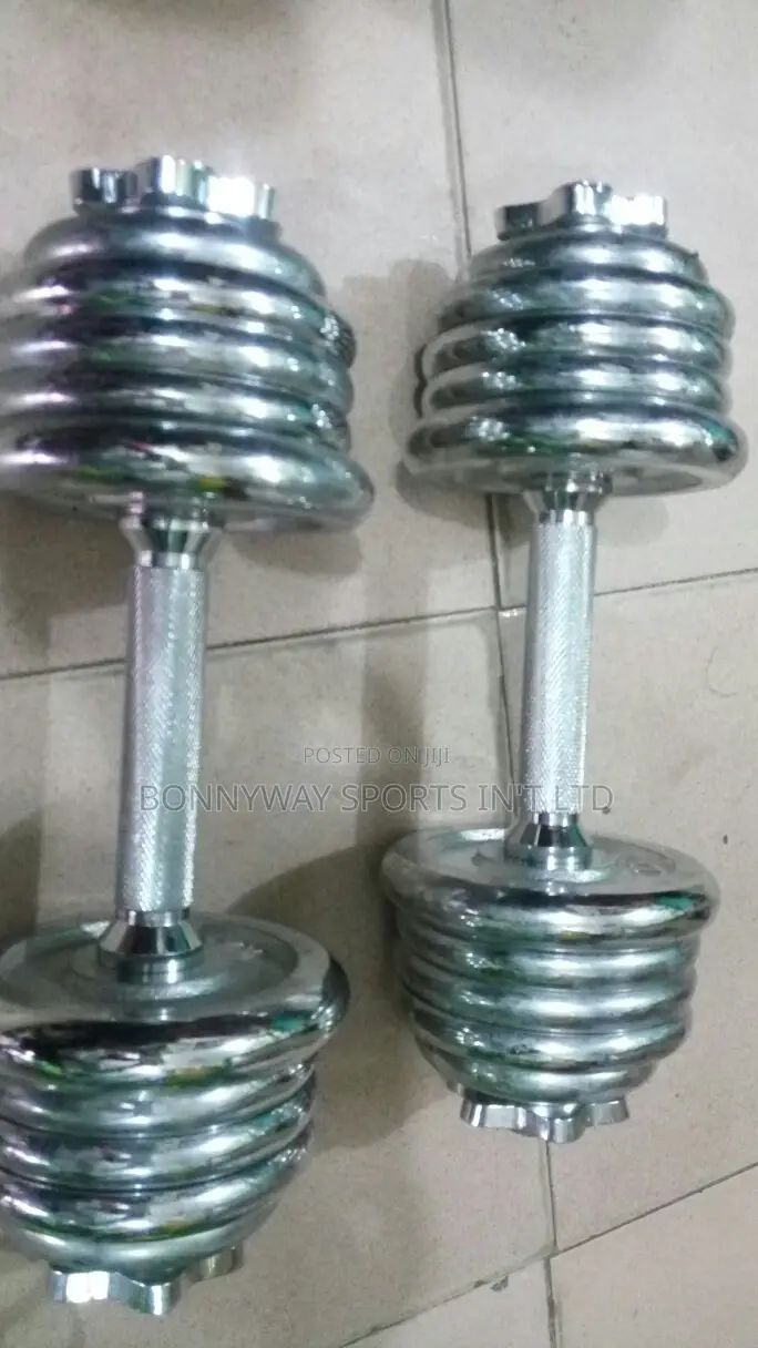 20kg Adjustable Chrome Dumbells