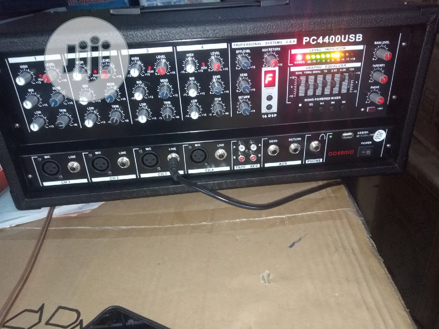 4 Channel Box Power Mixer