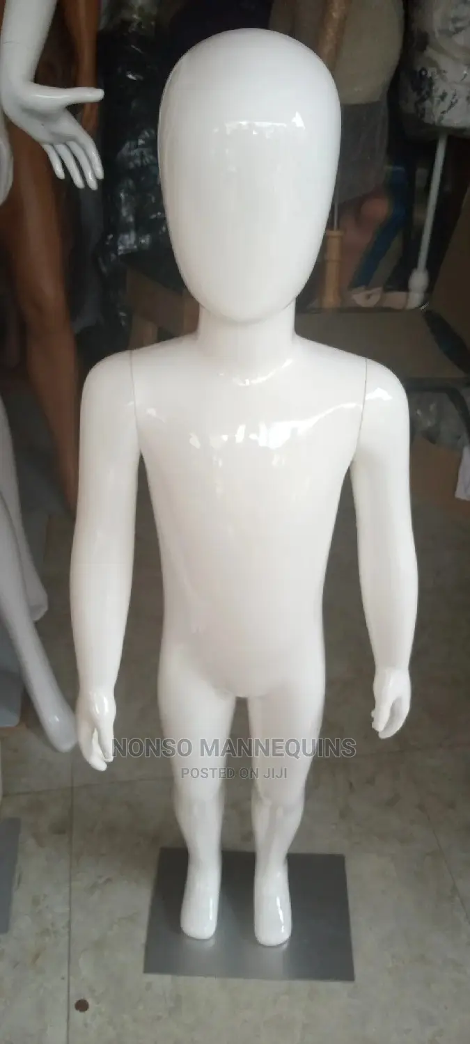 Age 2 to 4 Years Glossy White Unisex Children Mannequins