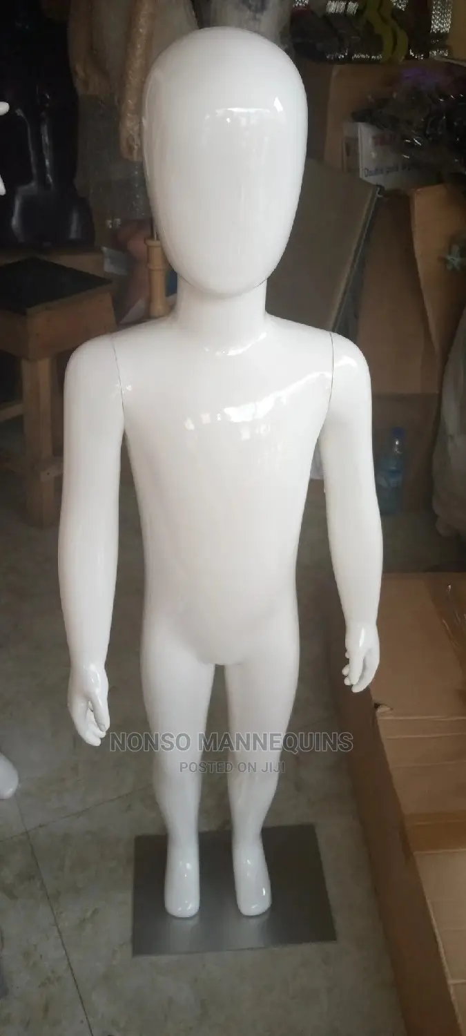 Age 2 to 4 Years Glossy White Unisex Children Mannequins