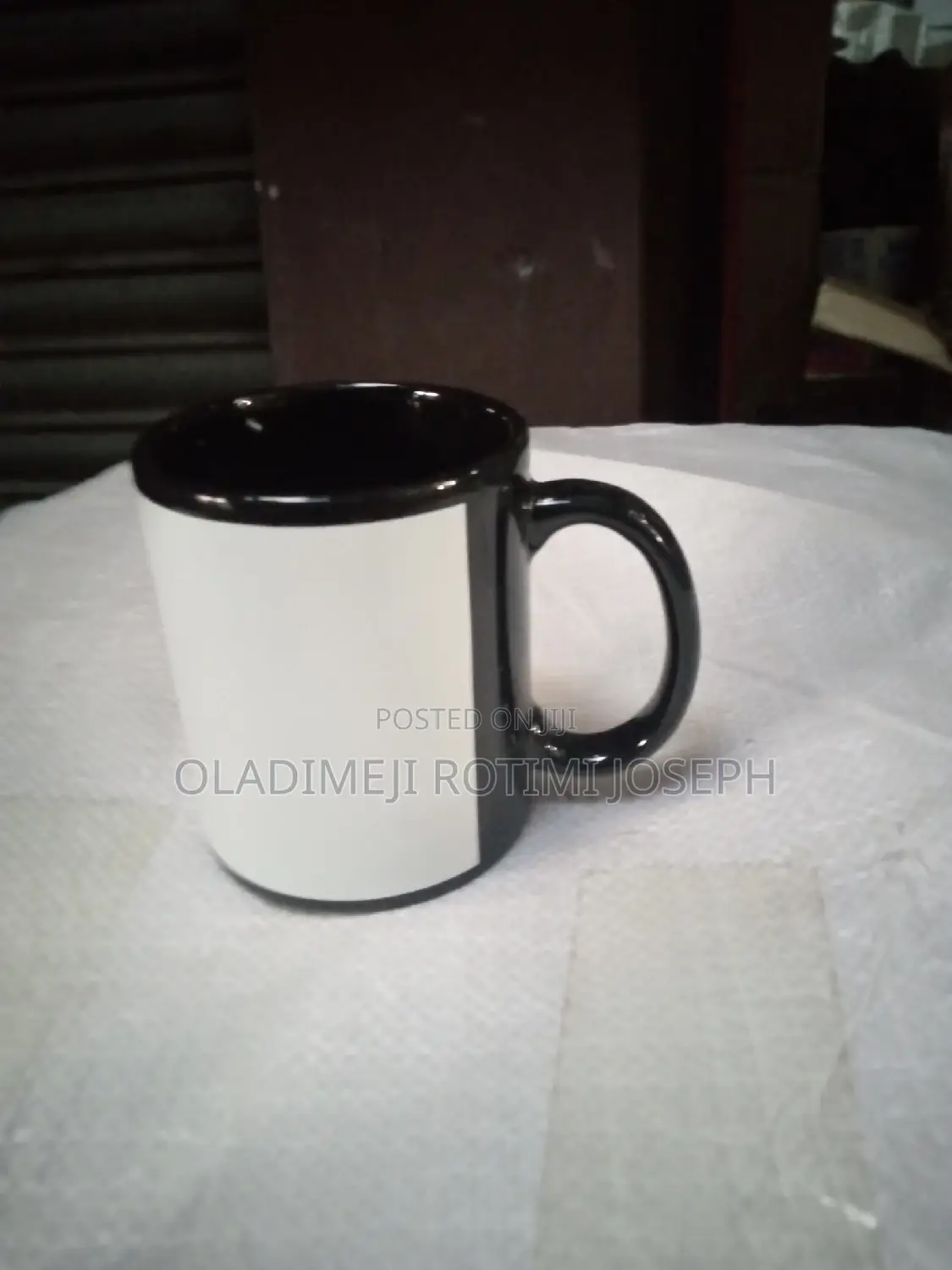 11oz Black Coated Mug