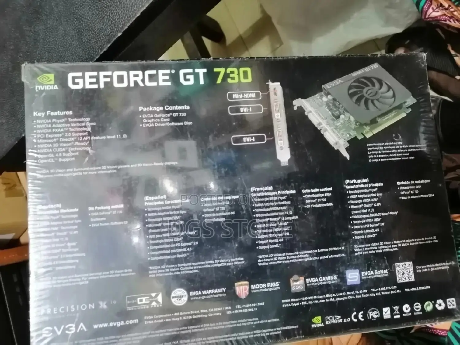 EVGA 4gb Ddr3 Geforce GT 730 Graphic Card