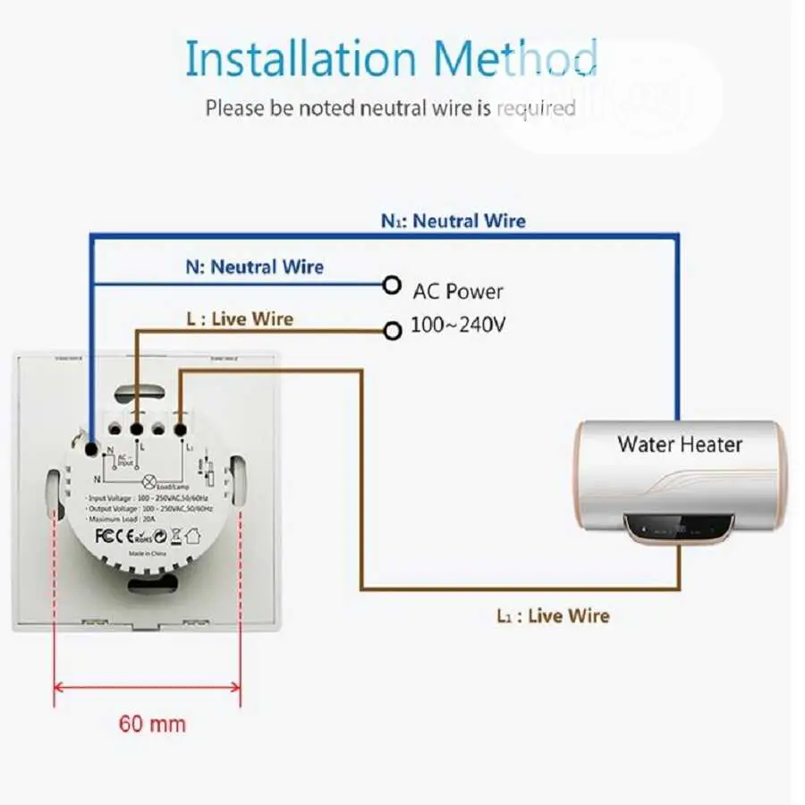 Smart Wifi Water Heater Switch