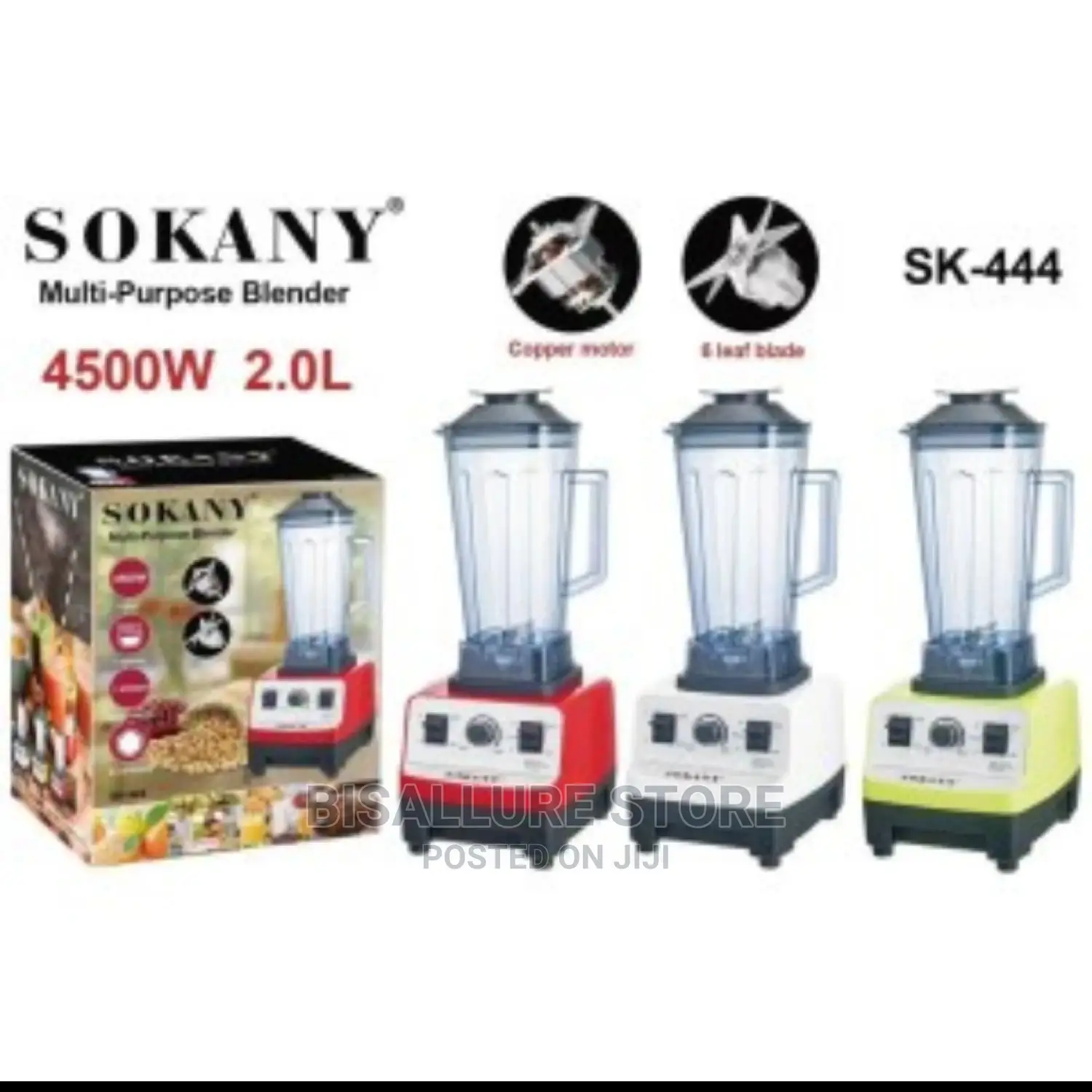 Sokany Heavy Duty Industrial Blender - 4500w