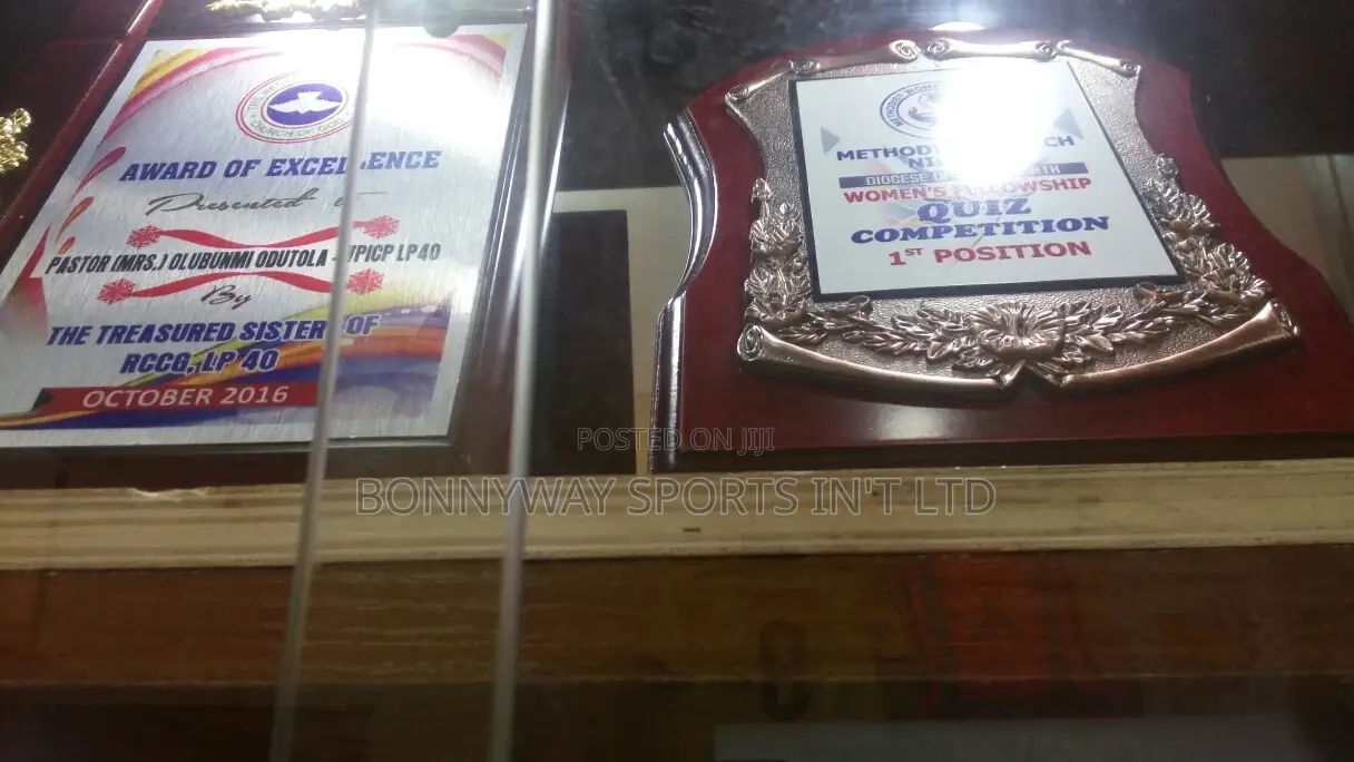 Award Plaque With Branding Of Names