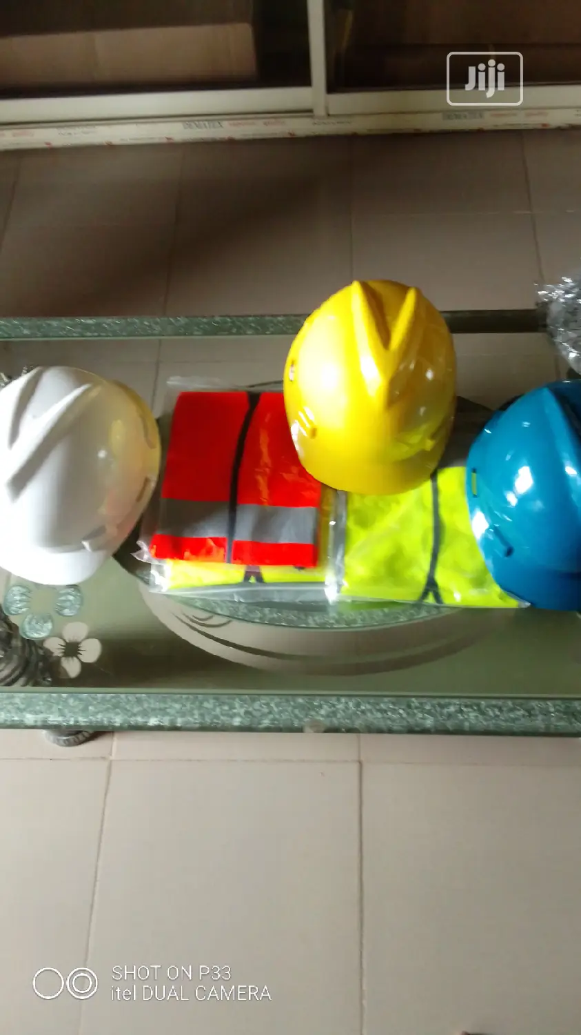 Helmet And Reflective Vest