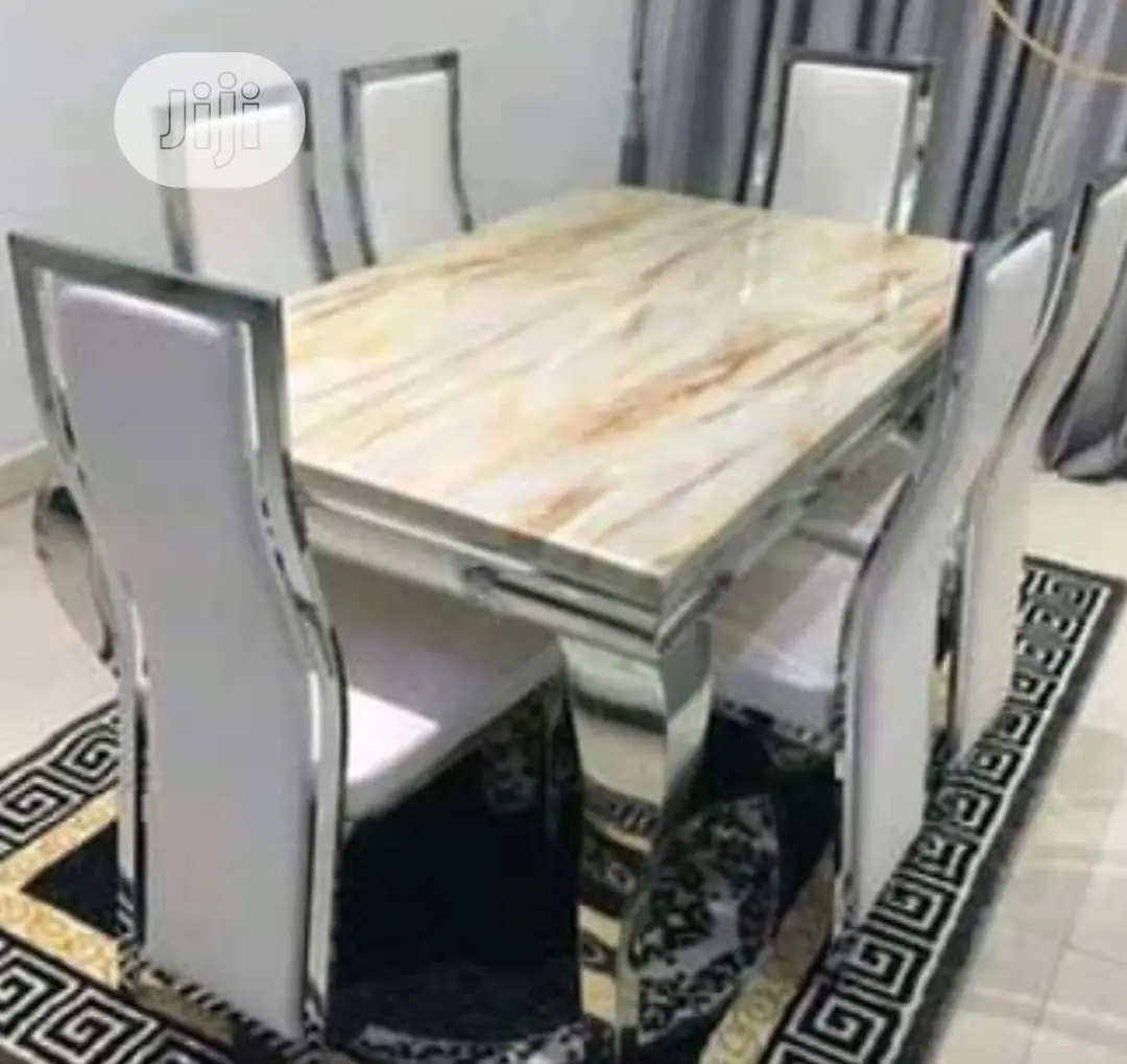 Original Executive Imported Marble Dining With Six Seaters.