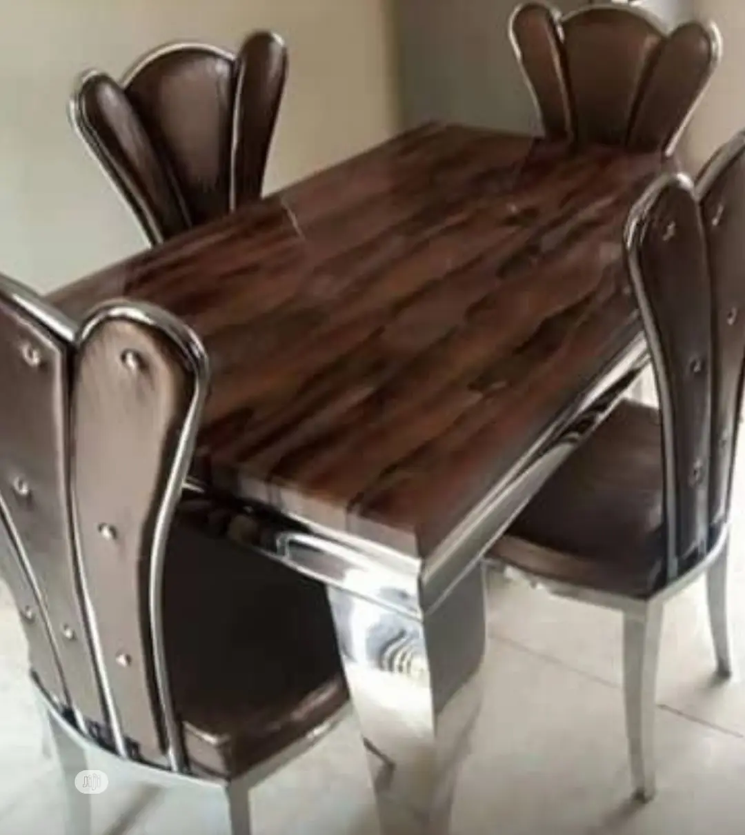 Original Executive Imported Marble Dining With Four Seaters.