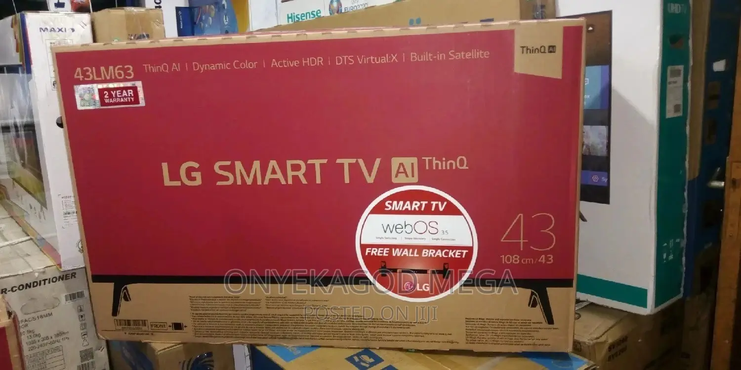 LG 43 Inches Smart Television With Free Hanger