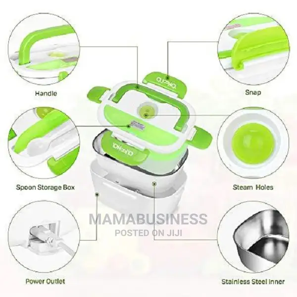 Electric Lunch Box Food Warmer With Inner Stainless Steel