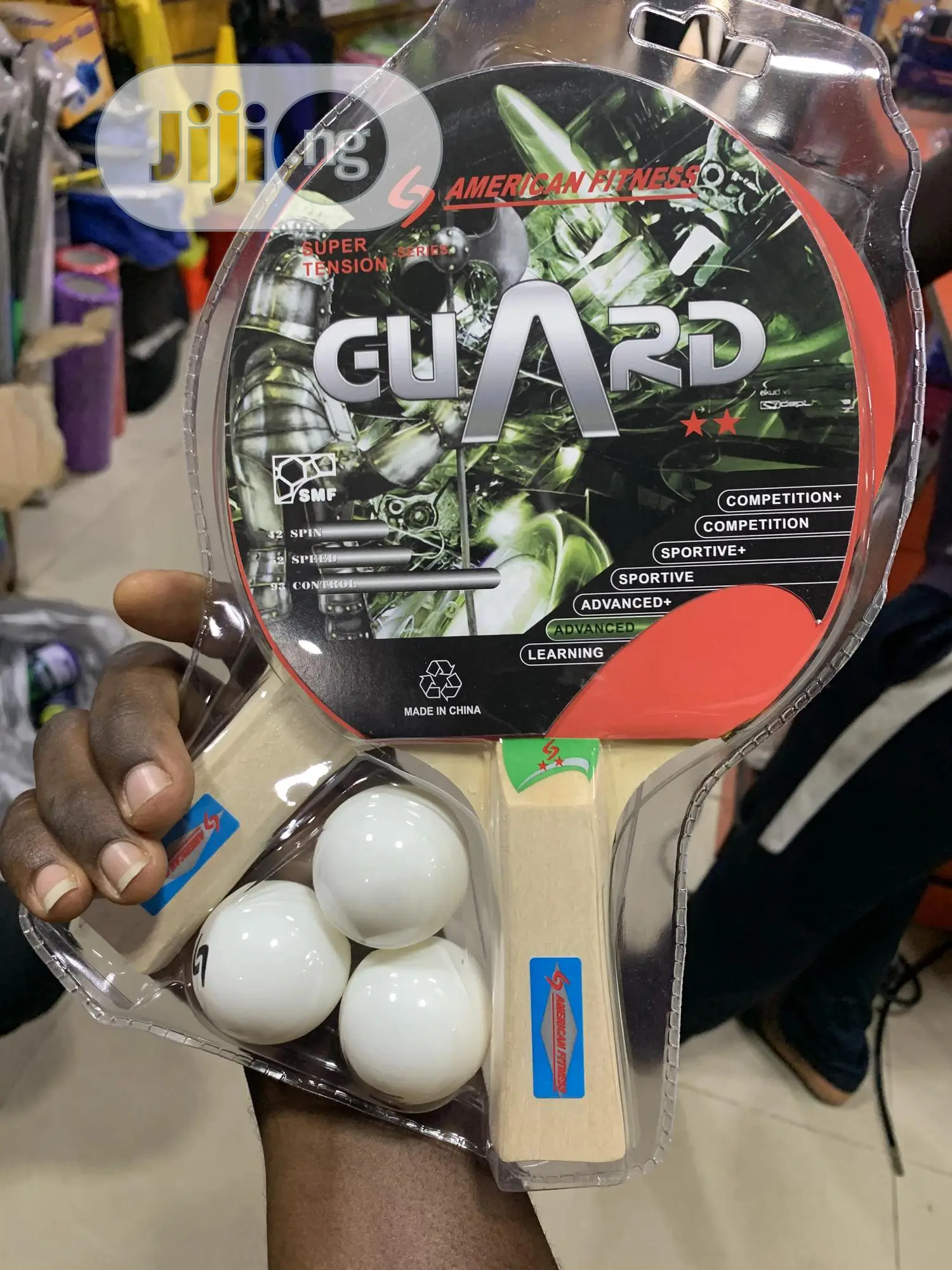 Tennis Bat With Net and Egg American Fitness