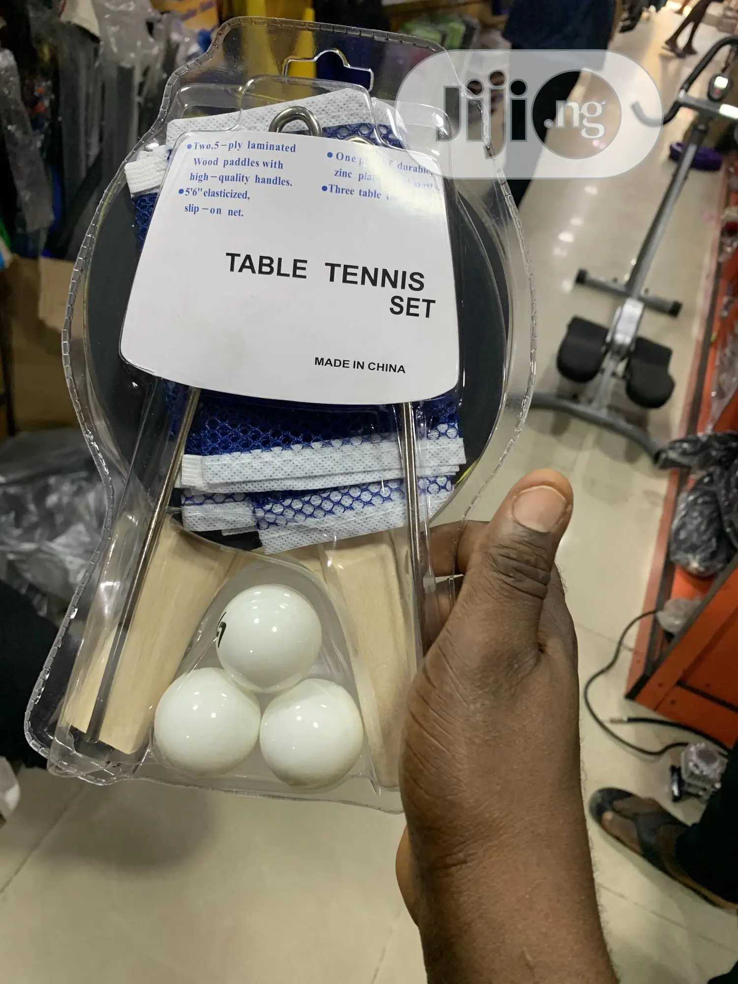 Tennis Bat With Net and Egg American Fitness