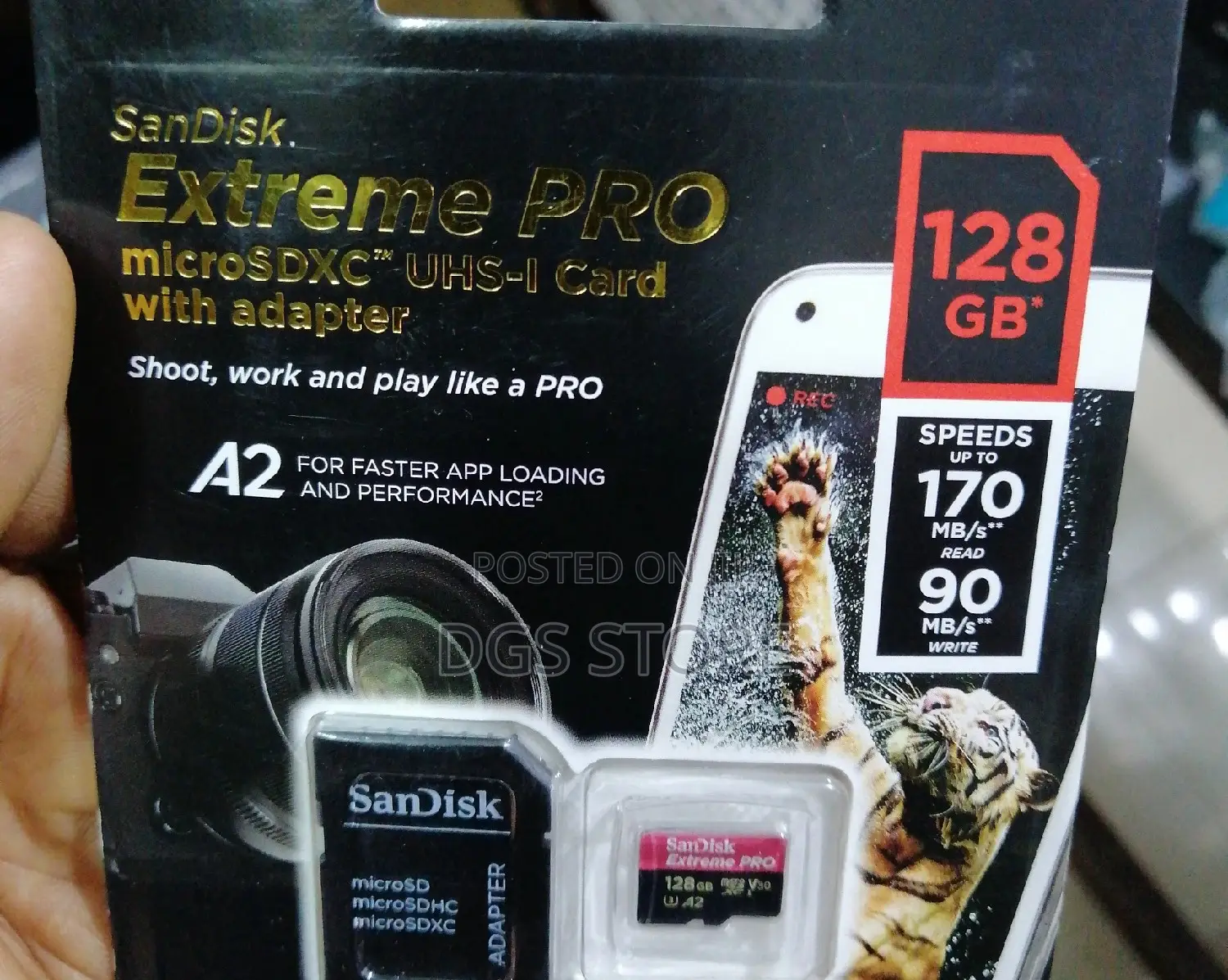 Sandisk Extreme 128gb 160mb/S 4k Memory Card