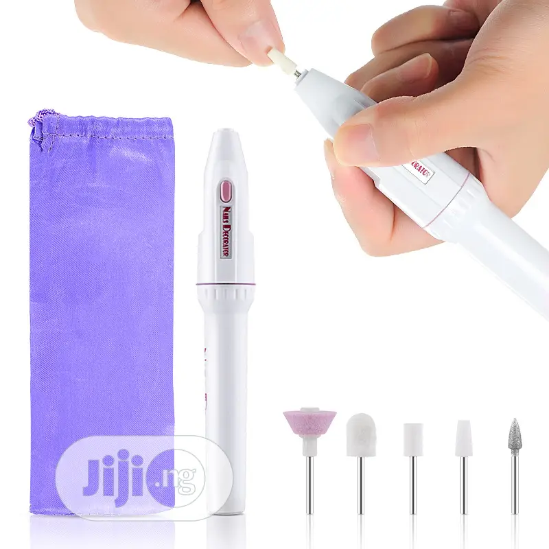 5 In 1 Manicure Nail Drill Bits Gel Polish Cuticle File