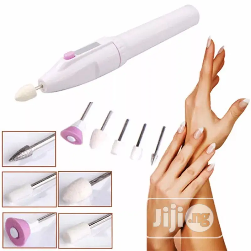 5 In 1 Manicure Nail Drill Bits Gel Polish Cuticle File