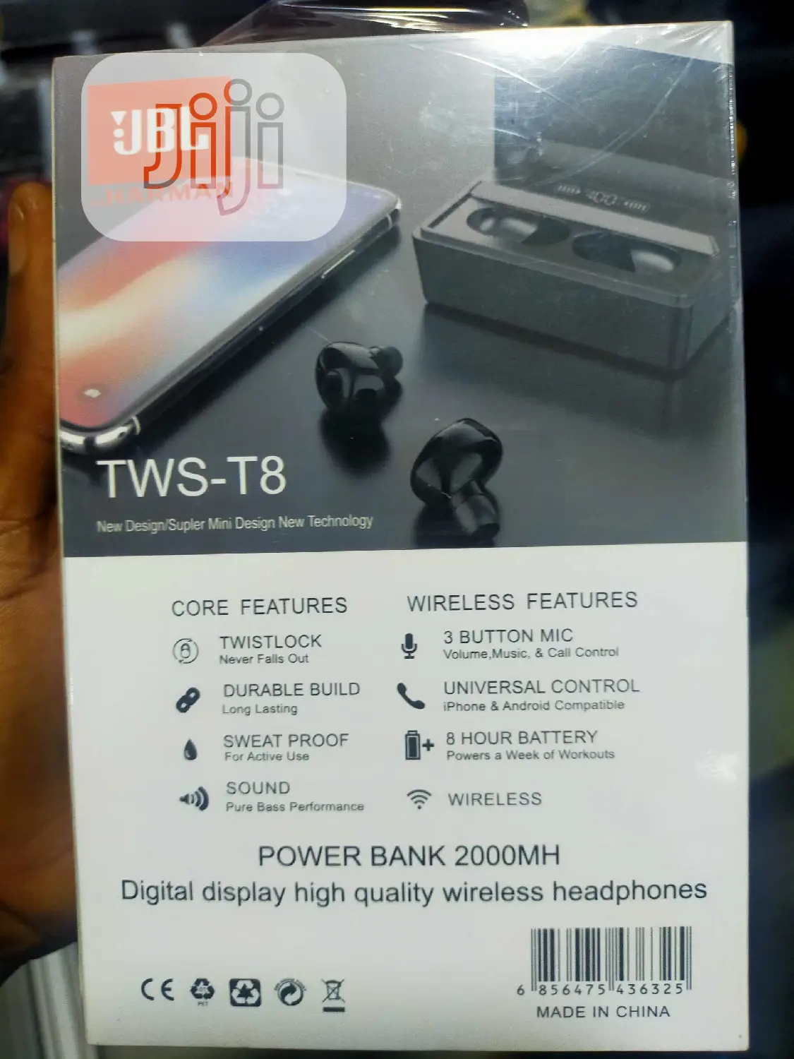 T8 HD True Wireless Bluetooth in-Ear Earbud