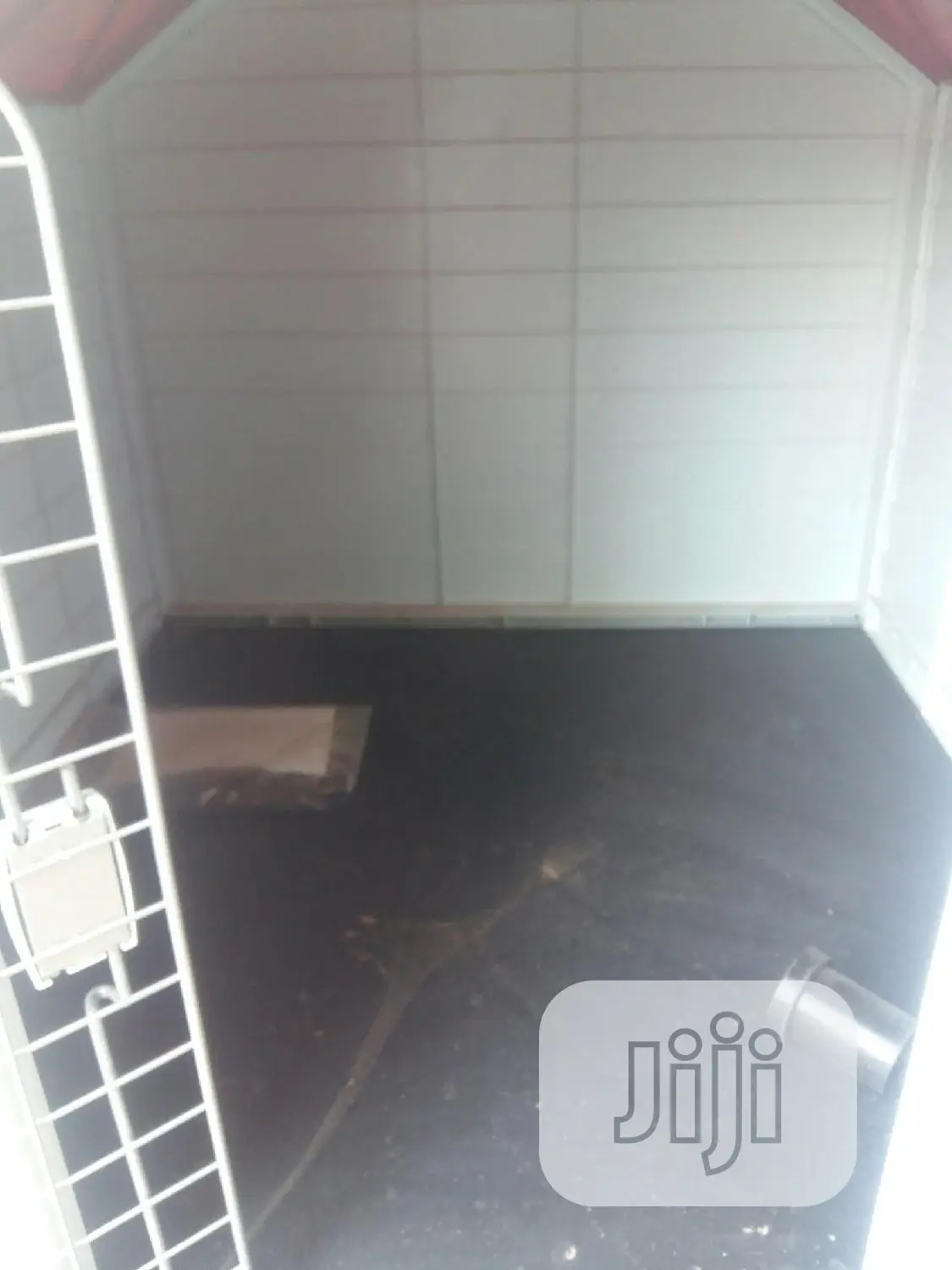 Pet Dog in Door House