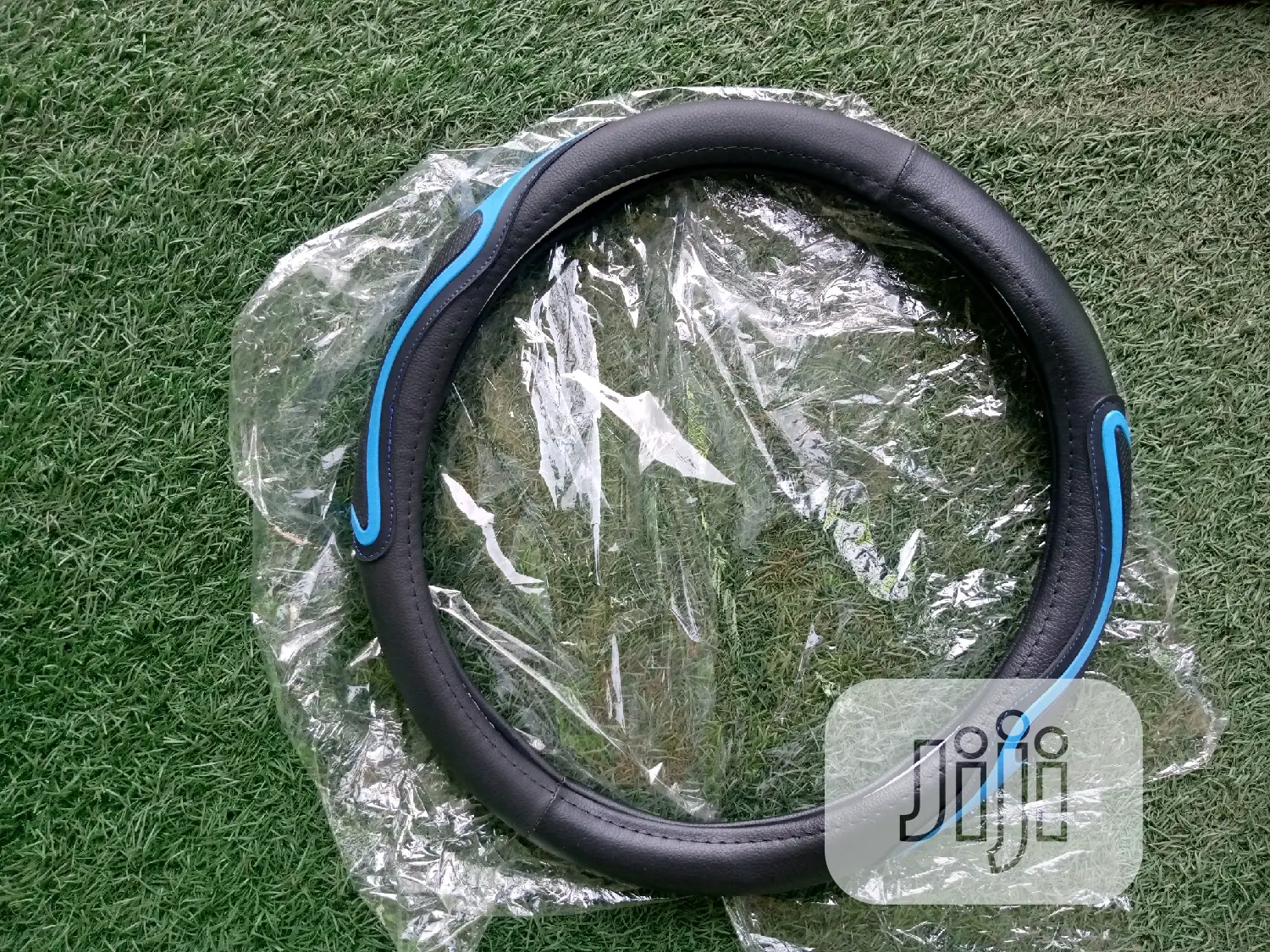 Quality Universal Steering Blue Black Cover for All Cars