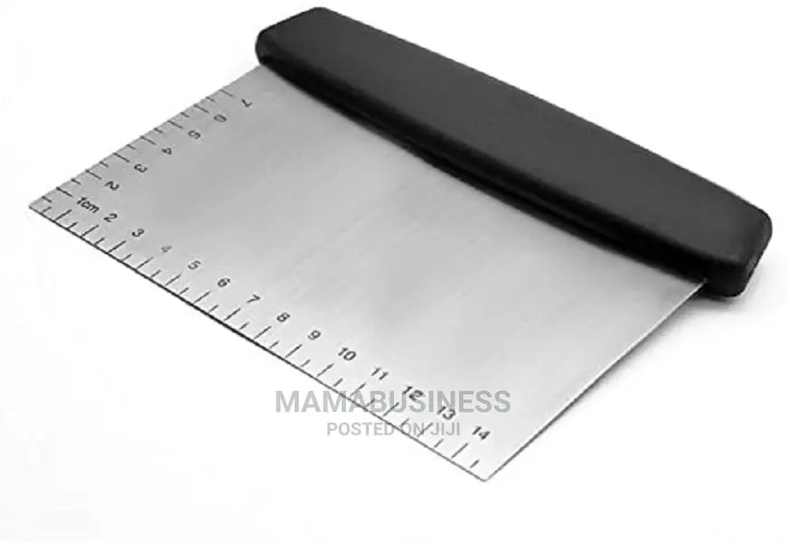 Stainless Steel Dough Scraper Cutter With Ergonomic Rubber N