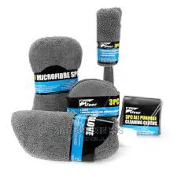 Microfibre Car Wash Cleaning Kit Set - 9pcs