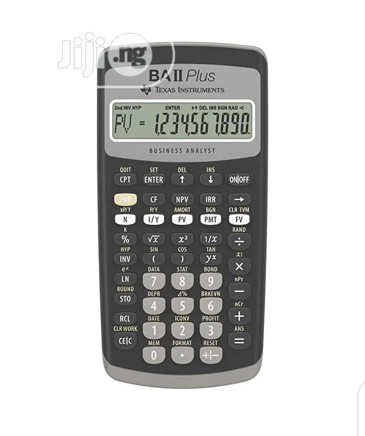 Texas Instruments Ba Ii Plus Financial Calculator