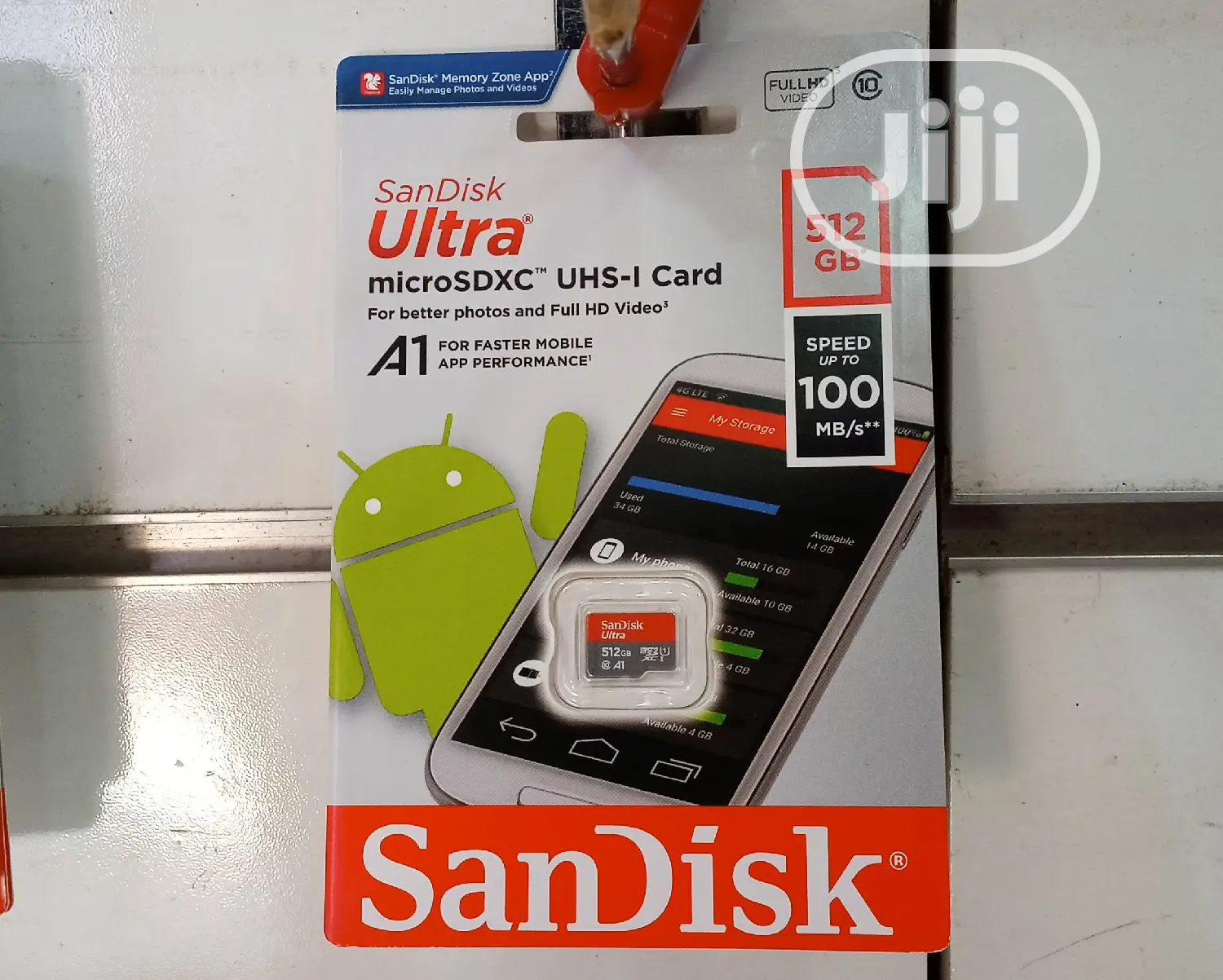 Sandisk 512gb Ultra Microsdxc Uhs-I Memory Card - 100mb/S C1