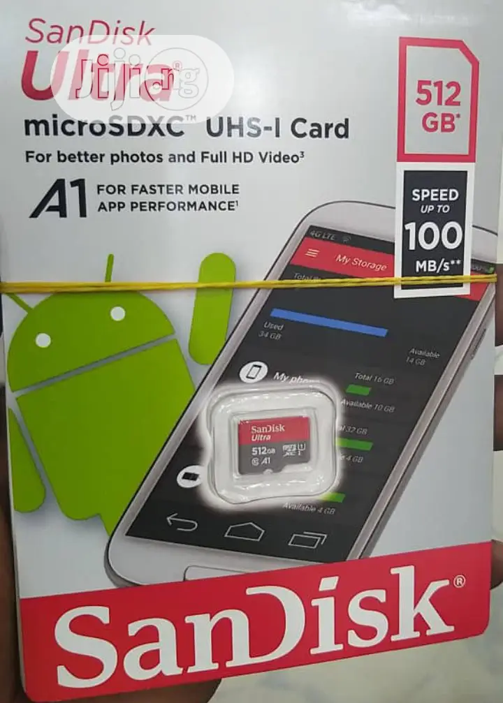 Sandisk 512gb Ultra Microsdxc Uhs-I Memory Card - 100mb/S C1