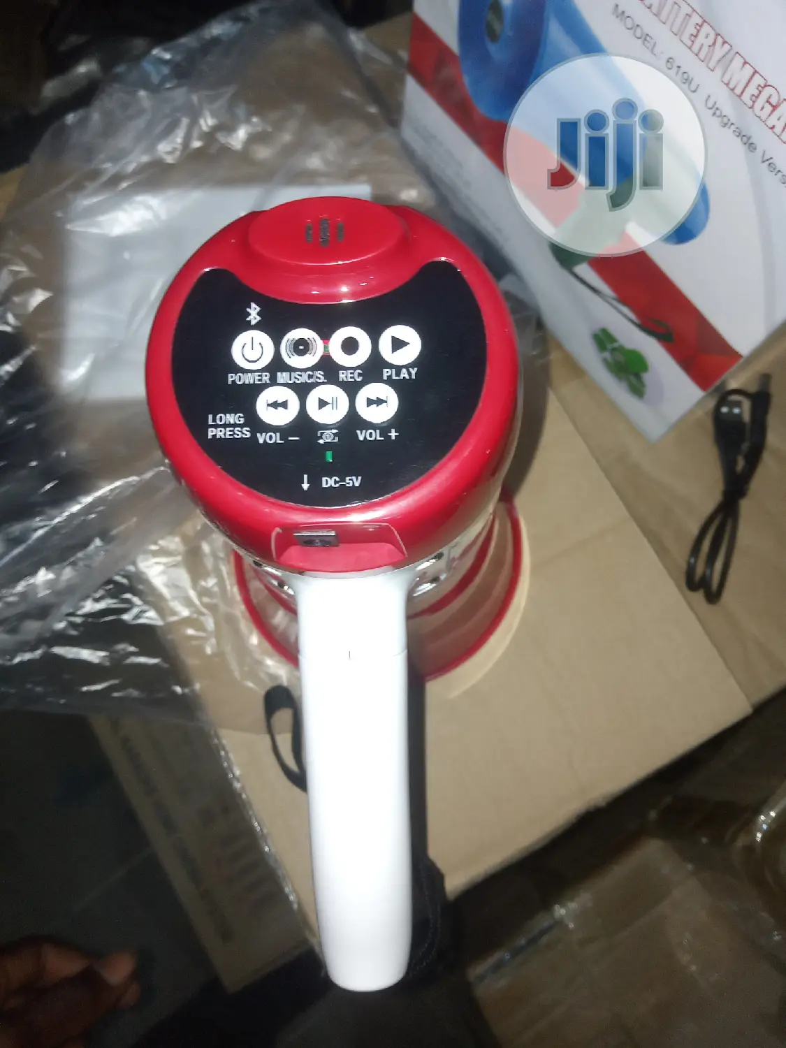 Portable Hand Megaphone With Rechargeable Battery