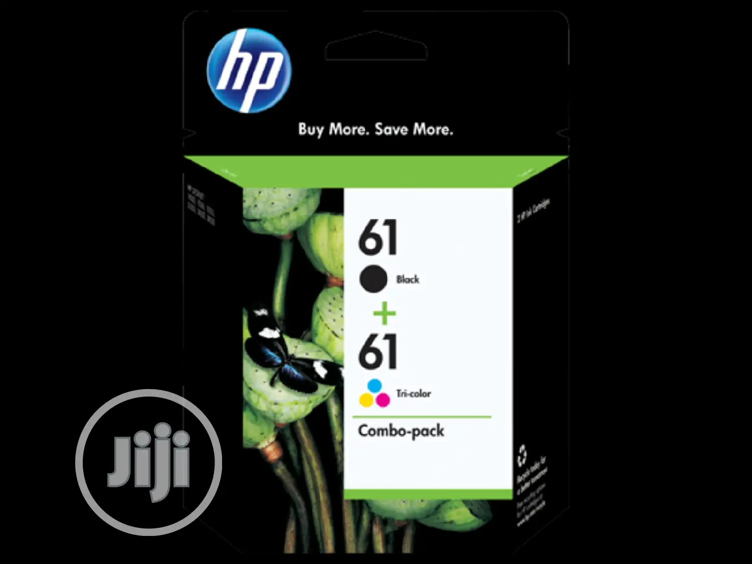 HP 61 Ink Cartridges - Black, Tri-