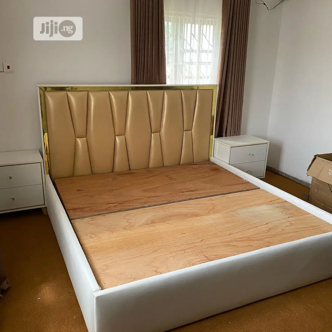 Available Upholstery Bed Frame 6x6 With 2 Bedside Drawer