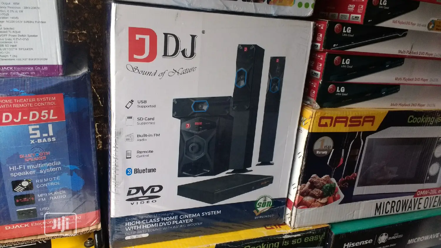 Djack 3.1ch DVD/Bluetooth Home Theatre System (DJ-3031)