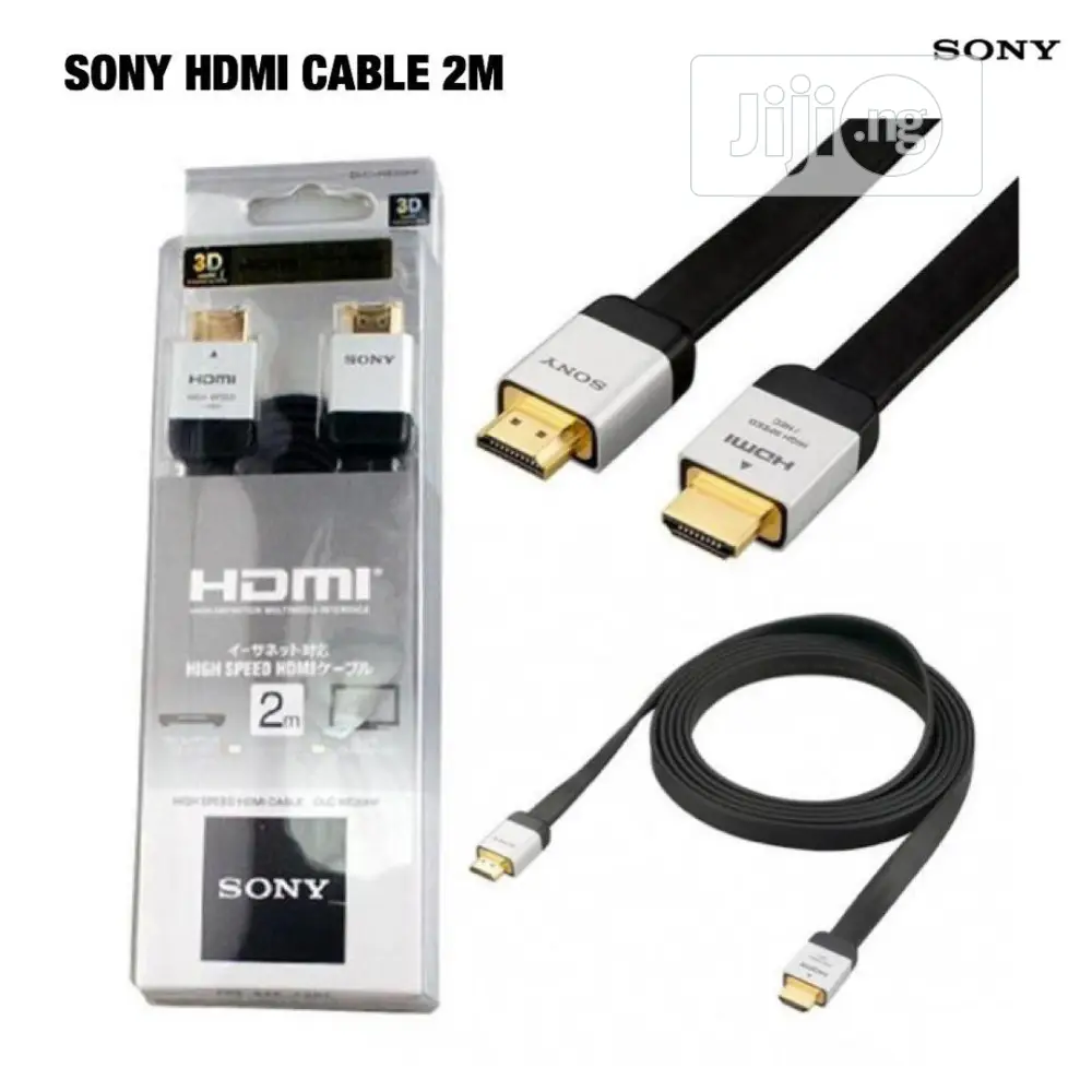 Sony DLC-HE20S Slim High Speed HDMI Cable, 2 M (6.56-Feet)