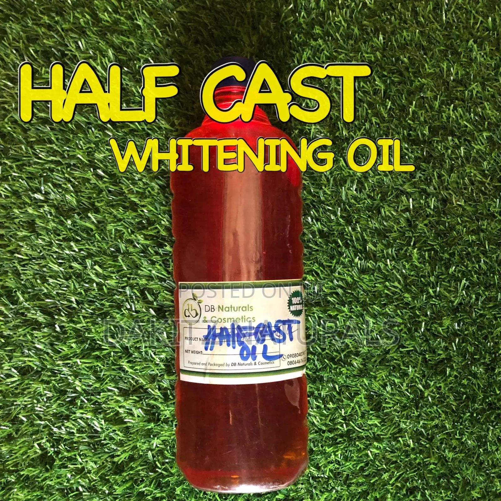 Organic Halfcaste Oil 100ml