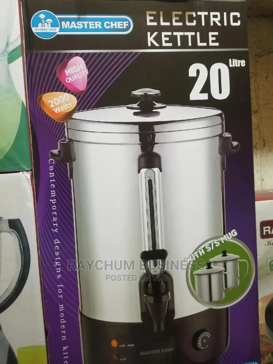 Master Chef Eletric Kettle 20liters