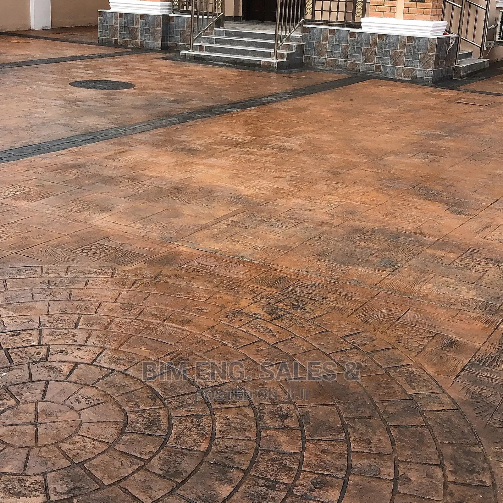 Stamped Concrete Colored Flooring Sealer Color Release