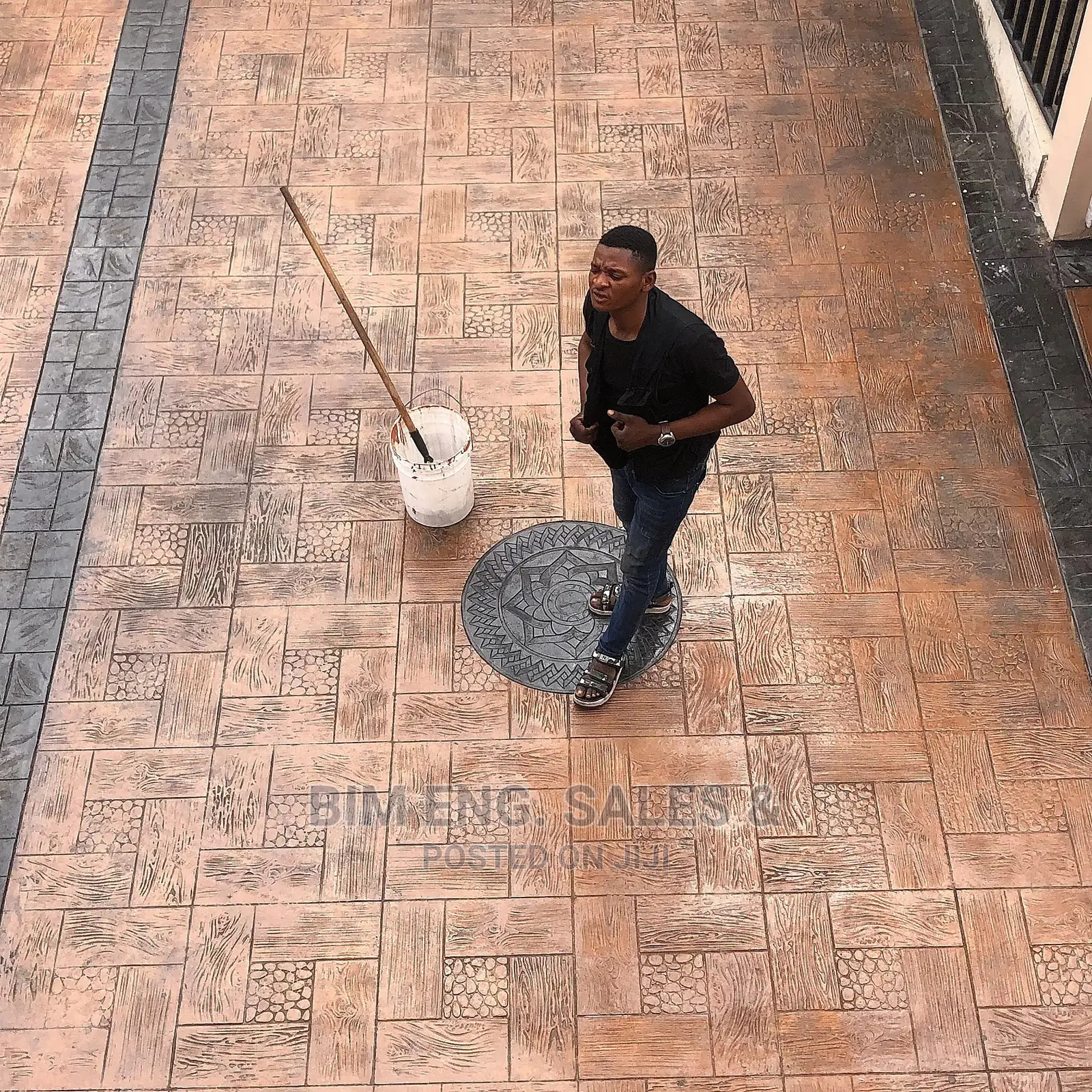 Floor Design Compound Polishing Concrete Stamped Floor