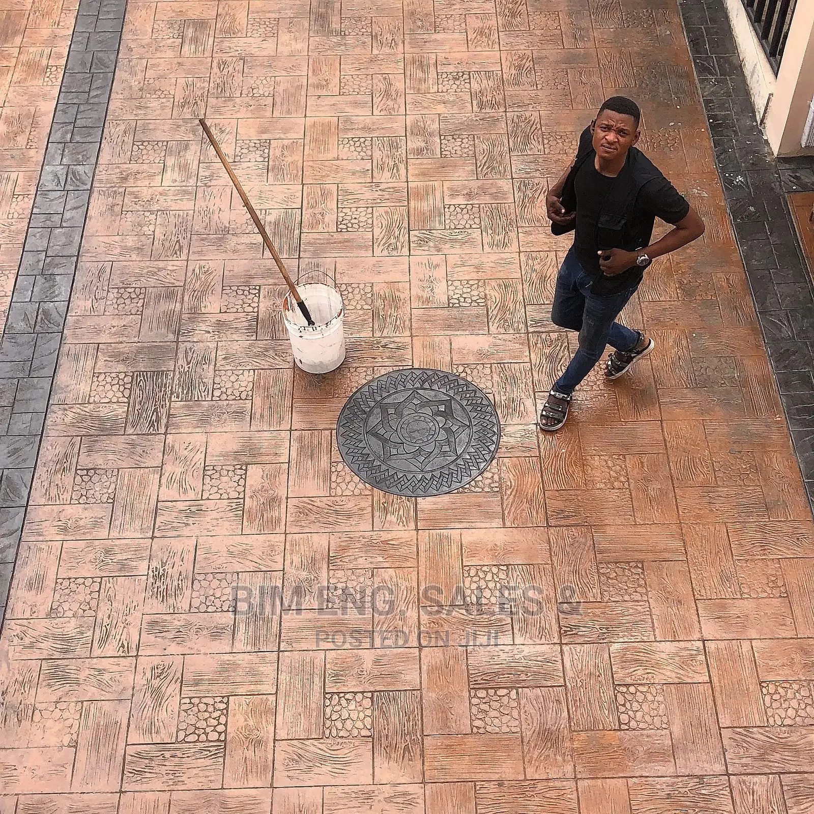 Floor Design Compound Polishing Concrete Stamped Floor