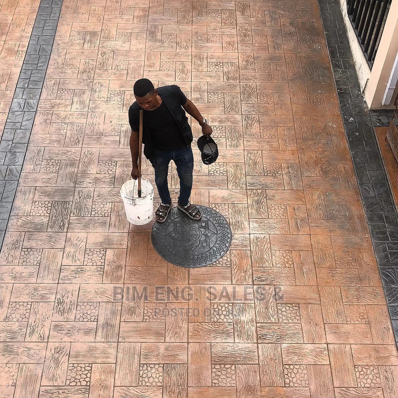 Stamped Concrete Floor Design Polish Sealer Mold Mart