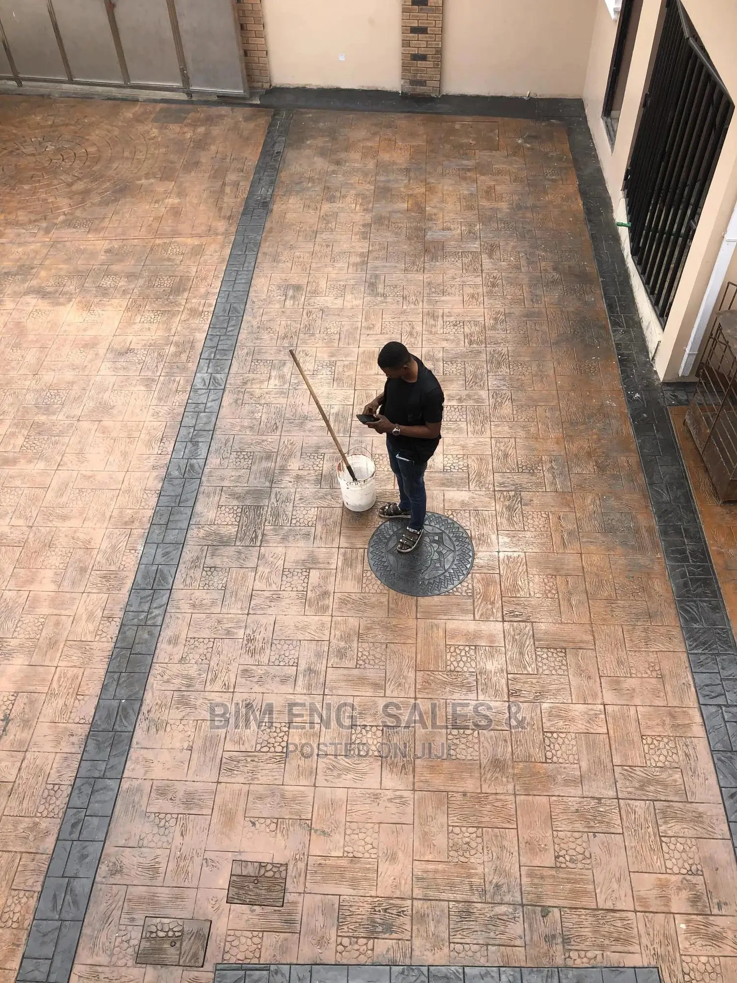 Stamped Concrete Floor Design Sealer Release Agents