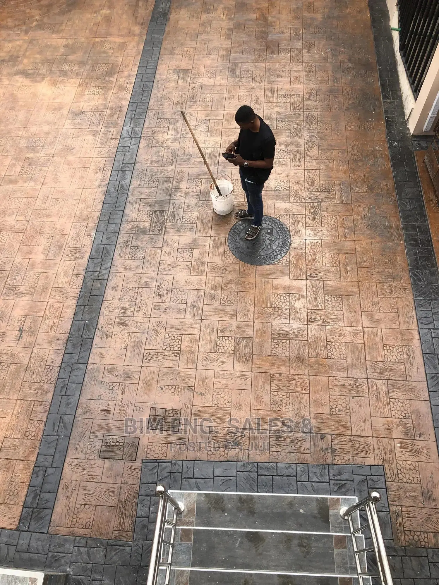 Stamped Concrete Floor Design Sealer Release Agents