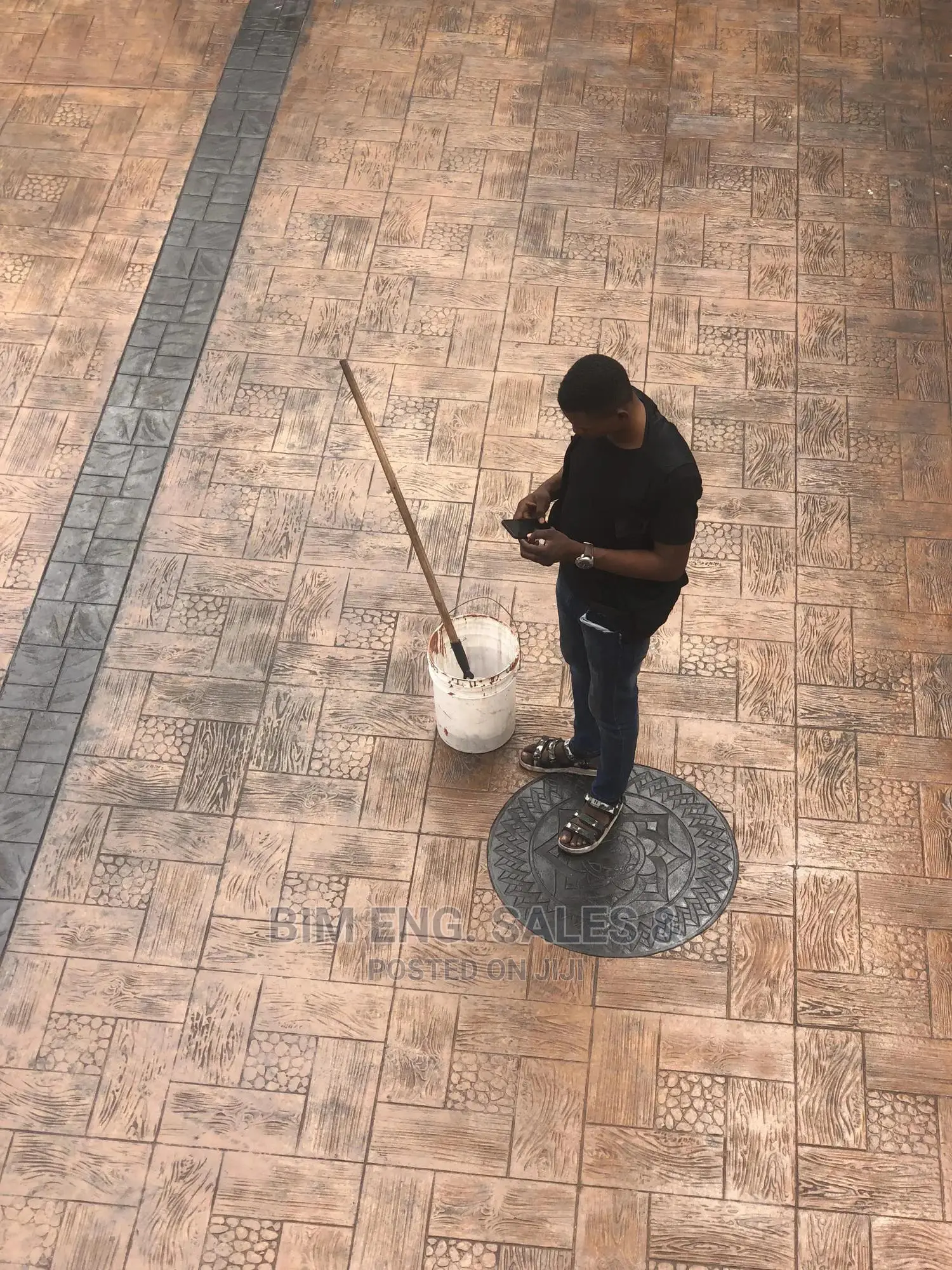 Stamped Concrete Floor Design Sealer Release Agents