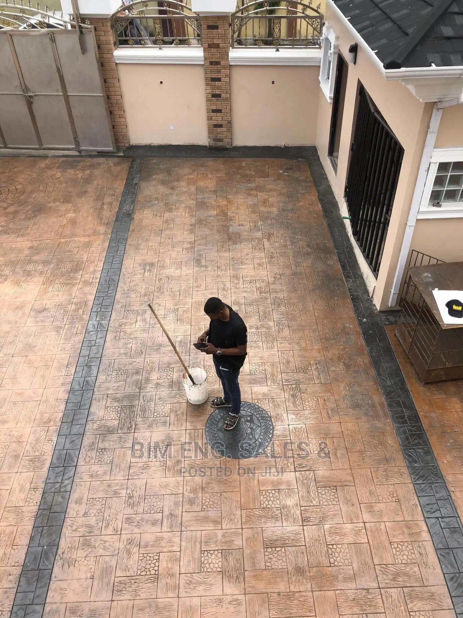 Stamped Concrete Floor Design Sealer Release Agents