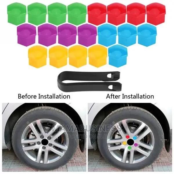 20pcs Universal Silica Gel Car Wheel Nut Protection Cover-Mu