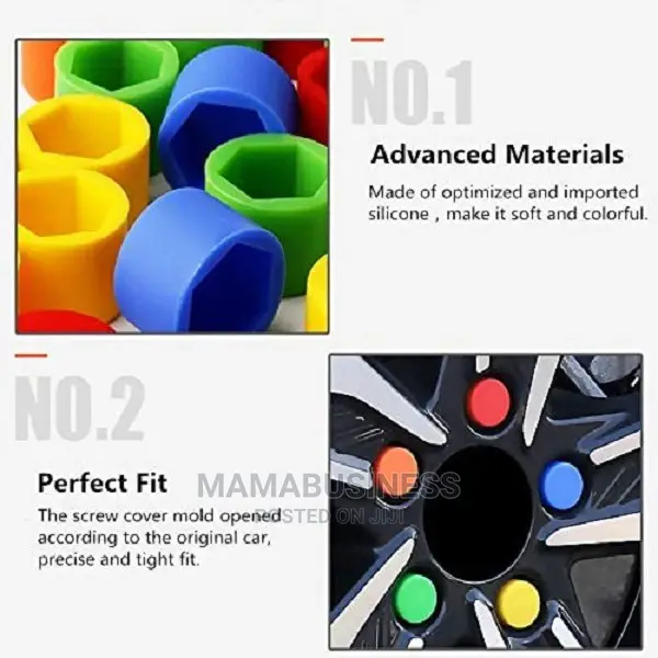20pcs Universal Silica Gel Car Wheel Nut Protection Cover-Mu